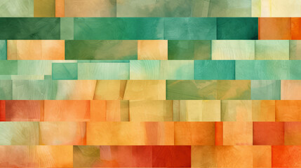Aufkleber - Colorful Abstract Square Background with Vibrant Colors. Generative ai