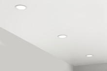 White Ceiling With Modern Lighting In Room