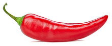 Chili Pepper Isolated On White Clipping Path