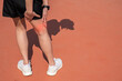 Female runner suffering from hamstring strain. A hamstring strain refers to an injury in which the muscle or tendon is stretched or torn.