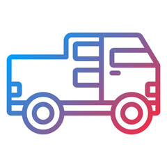 Poster - Vector Design Pickup Truck Icon Style