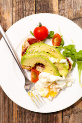 Sticker - toast with avocado and egg