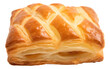 Fresh puff pastry isolated. Generative AI.