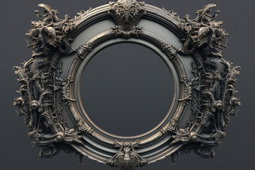 Canvas Print - Beautiful gothic ornate frame, ai generated	