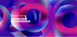 © antishock - Round shapes, circles and rings composition. Business or technology design for wallpaper, banner, background, landing page, wall art, invitation, prints
