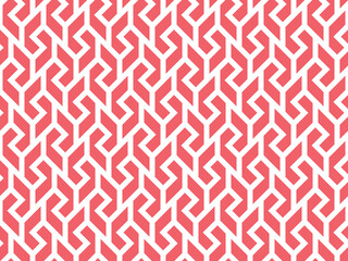 abstract geometric pattern. a seamless vector background. white and pink ornament. graphic modern pa