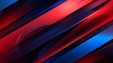 Digital Red And Blue Linear Geometric Abstract Graphic Poster Web Page PPT Background