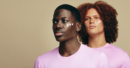 Wall Mural - Skincare product on different skin types
