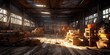 © Graphic Warrior - AI Generated. AI Generative. Woodwork carpentry sawmill logging lumber craft wood products. Industry nature business. Graphic Art