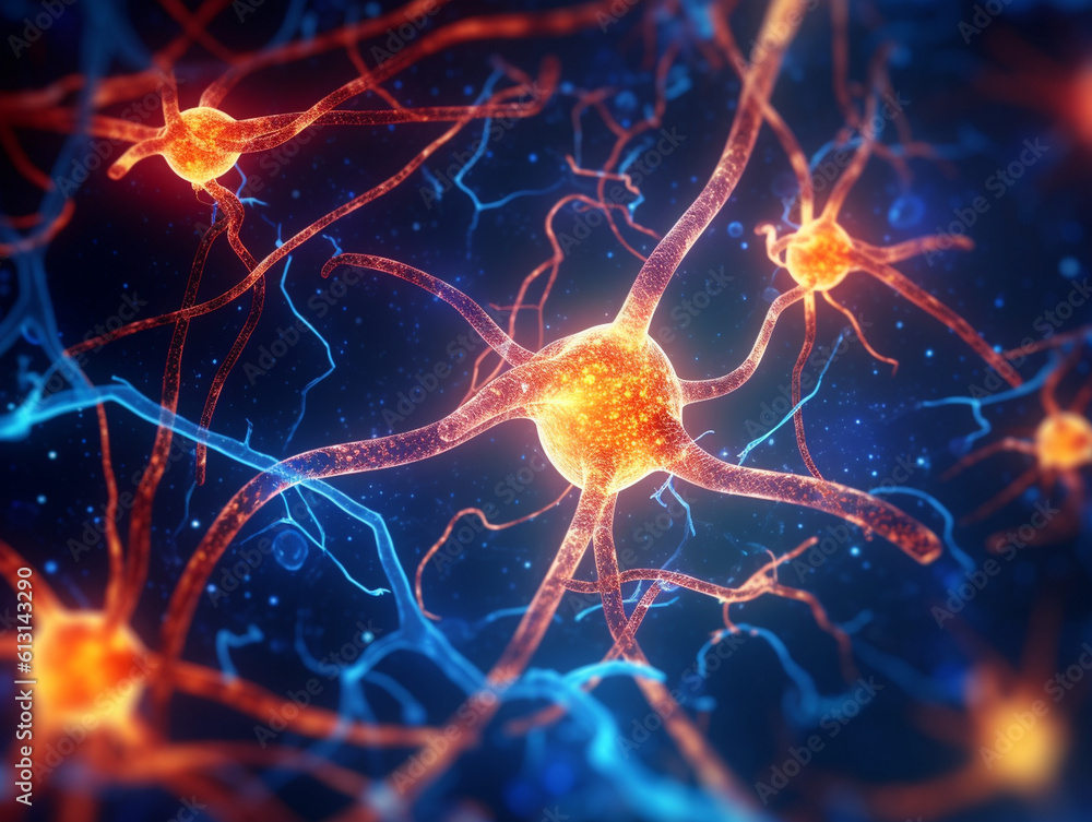 Science Brain Image Under a microscope, the human brain reveals a complex and intricate ...