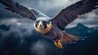 Peregrine Falcon Soaring Through the Sky. Generative ai
