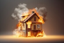 House On Fire And Burning Down, Home Insurance, Generative Ai