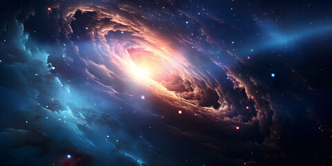 galaxy in space, milky way, cloud nebula background wallpaper