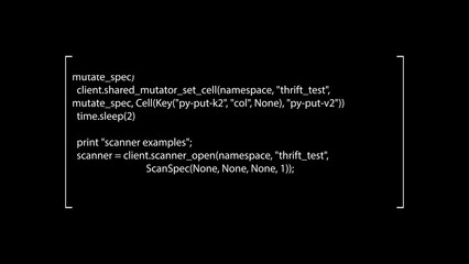 A flow of scrambled source code text on screen, fast scrolling. White characters, black background. Encrypted scrolling programming security hacking code. 3D animation.