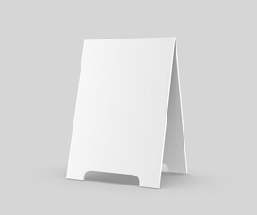Wall Mural - sandwich boards for design mock up and presentation. white blank 3d illustration.