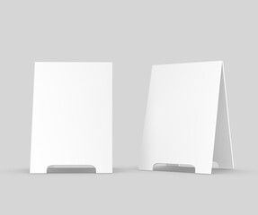 Wall Mural - Sandwich boards for design mock up and presentation. white blank 3d illustration.