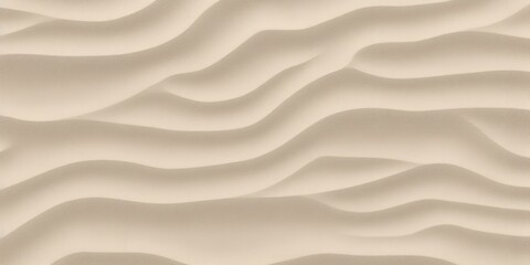  Tileable white sand beach or dunes in the desert texture. Background with a summer repeat pattern in a boho-chic light brown clay tone. Generative Ai.