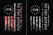 We the People 1776 American Flag Design