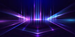 © Phantip - Abstract streaks of light on dark background. Dynamic light trails. Futuristic template for banner, presentations, flyers, posters. Vector EPS10.