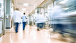 © Julia - Blurred movement in the emergency room of a hospital. Generative AI