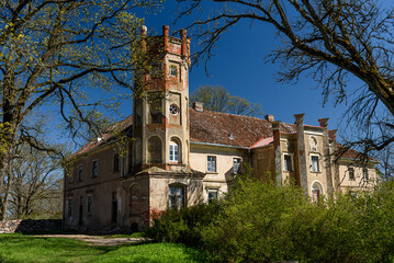 Wall Mural - Old, abandoned Skede manor, Latvia.