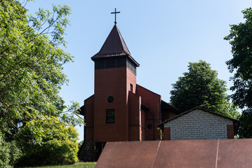 Wall Mural - Catholic church in Kalni, Latvia.