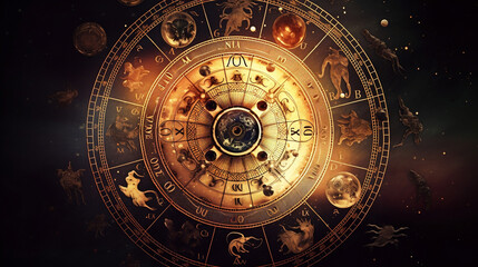 the concept of the symbolism of the planets in astrology. astrological natal chart planet solar syst