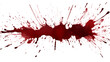 © John - Splash of blood on transparent background - Generative AI