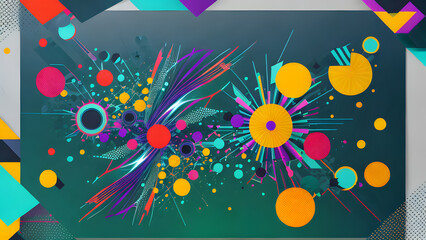 Creative modern design interface abstract background
