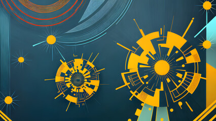 Creative design technology interface abstract for background