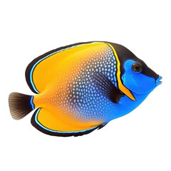 Wall Mural - Red sea clown tang fish isolated on white. Illustration AI Generative.
