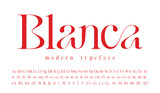 Fototapeta Młodzieżowe - A Modern Serif Font with a big set of ligatures and alternates, this typeface can be used for logos as well as for many other purposes.