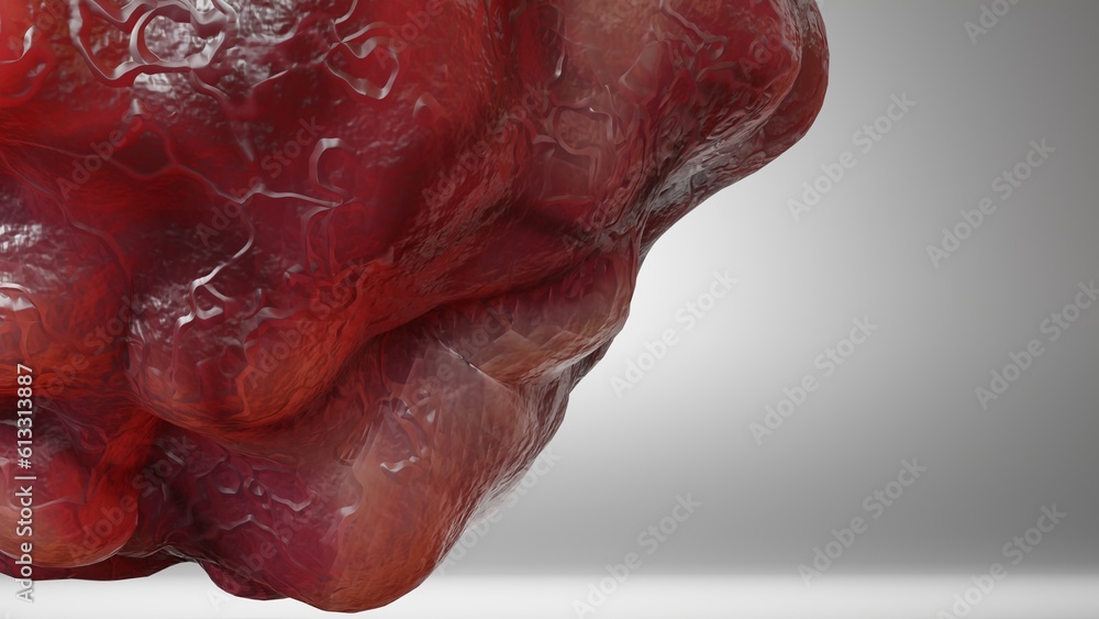 O Cancer Cancer cell growth uncontrollably over tissue, Tumor infection cells ...