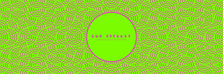 Wall Mural - Seamless Green and Pink Gradient Mandala Pattern in a Decorative Asian Style, Ideal for Vibrant Summer Graphics, Repeat Backgrounds. Decorative texture
