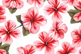 Fototapeta Sypialnia - Graphical design pattern of summer flowers based on generative AI