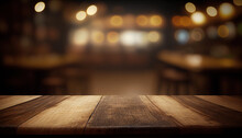 Empty Old Wooden Table Background