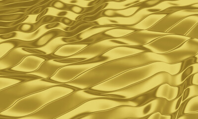 Wall Mural - Abstract gold background. Golden wave texture.