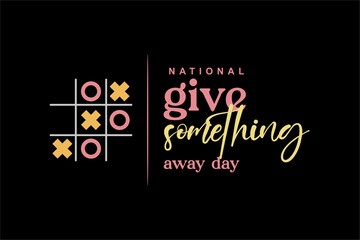 Wall Mural - national give something away day, surprise with gift box,