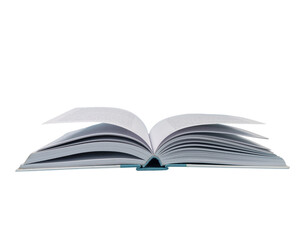 an open book isolated on a transparent background