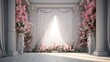 Wedding atmosphere with charming flowers