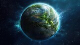 Fototapeta Kosmos - HD wallpaper: planet, gaia, globe, world, earth, 3d, 8k uhd, space, planet - space, 