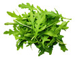 © Pro Hi-Res - Fresh green arugula leaves isolated. Generative AI.