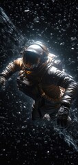 Sticker - astronaut exploring space and universe