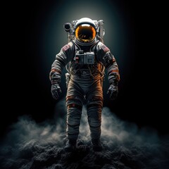 Wall Mural - Astronaut exploring space and universe