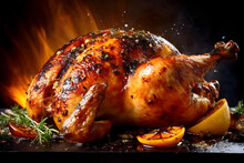 Roasted Chicken On Grill
