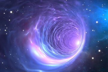 Wall Mural - time warp, traveling through space and time. multidimensional universe, wormhole concept