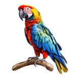Fototapeta  - parrot isolated on white background.