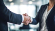 © Vidar - business people shaking hands - Generative AI