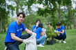 © Jirapong - Volunteers of various nationalities are showing solidarity by sacrificing their personal time by planting trees to restore nature to reduce carbon dioxide in the air.