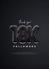 Thank you followers 18k, elegant design with strong black color.
